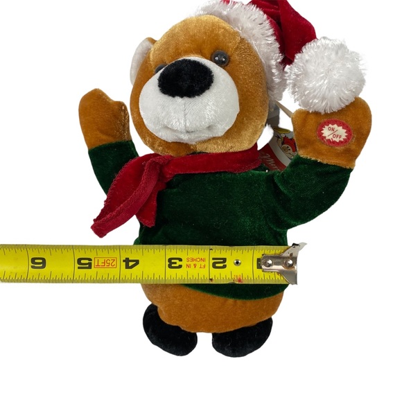 Keds Bear Collectible Animated Plush Santa Jingle Bells 8” - Picture 3 of 7